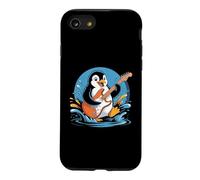 Custodia per iPhone SE (2020) / 7/8 Pinguino a dondolo che suona la chitarra elettrica Splash