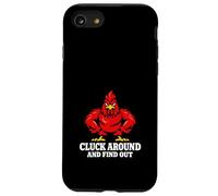 Custodia per iPhone SE (2020) / 7/8 Pollo Matematica Troppi Polli Backyard Pollame Humor Flock