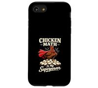 Custodia per iPhone SE (2020) / 7/8 Pollo Matematica Troppi Polli Backyard Pollame Humor Flock