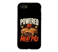 Custodia per iPhone SE (2020) / 7/8 Powered By Meat Pies Funny Meat Pie Saying Humor Joke Gag