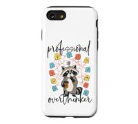 Custodia per iPhone SE (2020) / 7/8 Professionista Overthinker Raccoon Coffee Lover