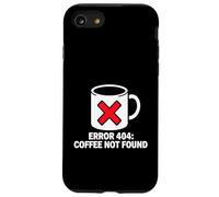 Custodia per iPhone SE (2020) / 7/8 Programmer Coder Error 404 Coffee Not Found Tech
