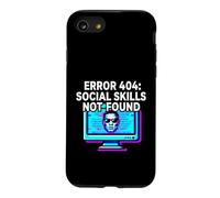 Custodia per iPhone SE (2020) / 7/8 Programmer Introvert Error 404 Social Skills Not Found