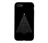 Custodia per iPhone SE (2020) / 7/8 Psalms 23 Though I Walk Through The Valley - German Bible
