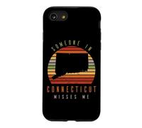 Custodia per iPhone SE (2020) / 7/8 Qualcuno nel Connecticut mi manca Vintage State Retro