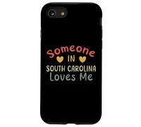 Custodia per iPhone SE (2020) / 7/8 Qualcuno nella Carolina del Sud mi ama Retro Stati Uniti d'America