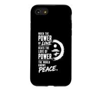 Custodia per iPhone SE (2020) / 7/8 Quando il potere dell'amore batte l'amore del potere Pace Zen