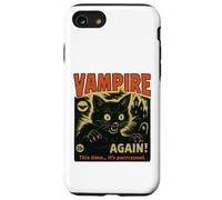Custodia per iPhone SE (2020) / 7/8 Questa volta il suo purrrsonal Vampire Cat Horror Dark Funny Night