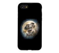Custodia per iPhone SE (2020) / 7/8 Ragni saltatori Gold Moon Kawaii Chibi Ragni aerografo