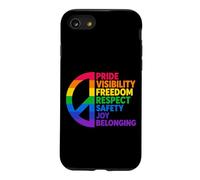 Custodia per iPhone SE (2020) / 7/8 Rainbow Peace Pride Visibilità Libertà Rispetto