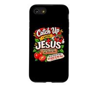 Custodia per iPhone SE (2020) / 7/8 Recuperare il ritardo con Gesù Christian Ketchup Pun Meme Detto divertente