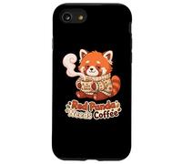 Custodia per iPhone SE (2020) / 7/8 Red panda needs Coffee Red Panda Girls Kids