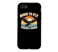 Custodia per iPhone SE (2020) / 7/8 Regalo per gli amanti Born To Fly Forced To Work