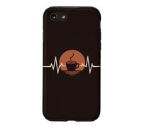 Custodia per iPhone SE (2020) / 7/8 Retro Insegnante Caffè Battito Cuore Classroom Mattina Vibe