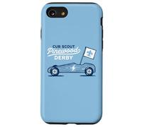 Custodia per iPhone SE (2020) / 7/8 Retro Pinewood Derby Cub Scouts Racer Race Car Logo