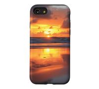 Custodia per iPhone SE (2020) / 7/8 Riflessioni al tramonto costiero Paesaggio Oceano