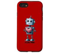 Custodia per iPhone SE (2020) / 7/8 Robot con un grande cuore, grafica