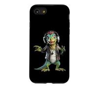 Custodia per iPhone SE (2020) / 7/8 Rock Lizard Cuffie Mohawk Animal Design