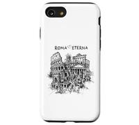 Custodia per iPhone SE (2020) / 7/8 Roma Città Eterna Schizzo Storia dell'Arte Souvenir