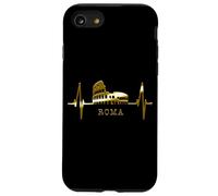 Custodia per iPhone SE (2020) / 7/8 Roma Skyline Colosseo Battito del Cuore Italia I Love Rome