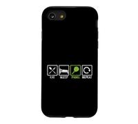 Custodia per iPhone SE (2020) / 7/8 Routine giornaliera Mangia Dormi Padel Ripetizione