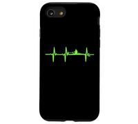 Custodia per iPhone SE (2020) / 7/8 Rowing Heartbeat Rower Heart Pulse Green Line Row Crew Lover
