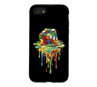 Custodia per iPhone SE (2020) / 7/8 Rubic's Cube Magic in Treno di sciogliere, gioco liquido, vintage