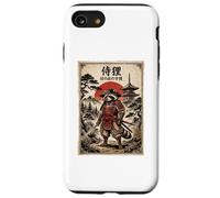 Custodia per iPhone SE (2020) / 7/8 Samurai Raccoon Japanese Vintage Funny Gifts Graphic Art