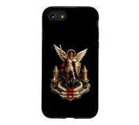Custodia per iPhone SE (2020) / 7/8 San Michele Arcangelo medievale fortezza guerriero icona arte