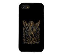 Custodia per iPhone SE (2020) / 7/8 San Michele Arcangelo medievale guerriero cattolico icona arte