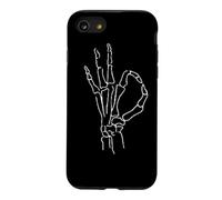 Custodia per iPhone SE (2020) / 7/8 Scheletro mano segno lingua I'm Okey Halloween Design
