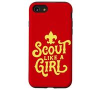 Custodia per iPhone SE (2020) / 7/8 Scout Like A Girl Fleur De Lis BSA Cub Scouts Typography