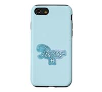 Custodia per iPhone SE (2020) / 7/8 Segno Pesci Oroscopo Teal Blu Astrologia Grafico Zodiaco