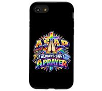 Custodia per iPhone SE (2020) / 7/8 Sempre dire una preghiera arcobaleno croce cristiana fede