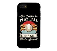 Custodia per iPhone SE (2020) / 7/8 Sì, so che gioco a palla come una ragazza vuole una lezione di baseball