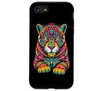 Custodia per iPhone SE (2020) / 7/8 Simboli d'arte guerrieri mitologici della mitologia del giaguaro maya azteco messicano