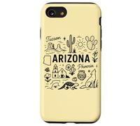 Custodia per iPhone SE (2020) / 7/8 Simboli dello stato dell'Arizona USA, souvenir vintage