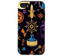 Custodia per iPhone SE (2020) / 7/8 Simboli di luna mistica celeste disegno astratto