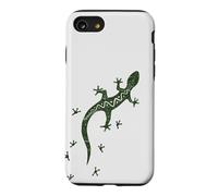 Custodia per iPhone SE (2020) / 7/8 Simbolo del geco retrò Salamandra con tracce