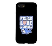 Custodia per iPhone SE (2020) / 7/8 Simbolo di pace amore e squali cuore pace