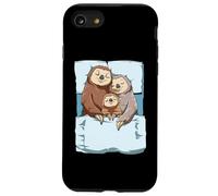 Custodia per iPhone SE (2020) / 7/8 Simpatica Famiglia Di Bradipi Che Dorme Nel Letto