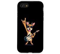 Custodia per iPhone SE (2020) / 7/8 Simpatico chitarrista di cervi con divertente disegno di musica rock