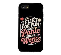 Custodia per iPhone SE (2020) / 7/8 Single I Flirt For Fun And Panic When It Works Incontri Joke