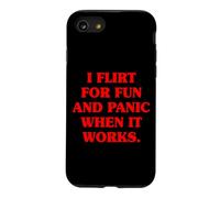 Custodia per iPhone SE (2020) / 7/8 Single I Flirt For Fun And Panic When It Works Incontri Joke