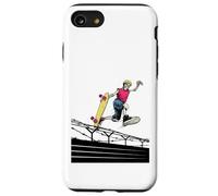 Custodia per iPhone SE (2020) / 7/8 Skater skateboard su muri e bordi