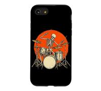 Custodia per iPhone SE (2020) / 7/8 Skeleton Drummer Punk Concert Rock N Roll Batteria