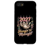 Custodia per iPhone SE (2020) / 7/8 Sloth Tshirt Hanging Happy New Year Party 2027
