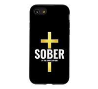Custodia per iPhone SE (2020) / 7/8 Sobrio per grazia di Dio Christian Recovery Faith Design