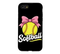 Custodia per iPhone SE (2020) / 7/8 Softball Coquette Bow Softball Amante Gioco Ragazza Gioventù