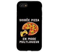 Custodia per iPhone SE (2020) / 7/8 Soirée Pizza en Mode Multijoueur Gamer et Junk Food